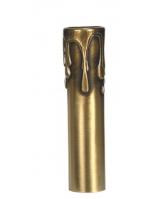 Satco 80/2142 4" ANT BRASS DRIP METAL CANDLE Hardware & Lamp Parts