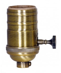 Satco 80/2209 REG ANT BR 3 WAY CAST BRS SKT 250 Watts 250 Volts