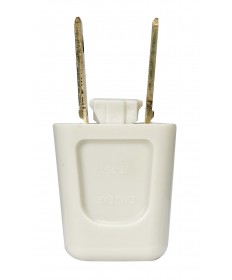 Satco 80/2228 IVORY POLARIZED PLUG SPT-1 125 Volts Switches &