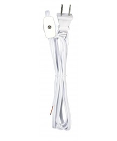 Satco 80/2262 6 FT 18/2 SPT-1 BROWN W/PLUG 1250 Watts Wire Light Bulb