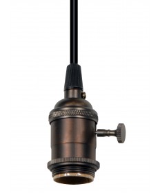 Satco 80/2272 DARK AB 4 PC SB ON/OFF T/K SKT 250 Watts 250 Volts