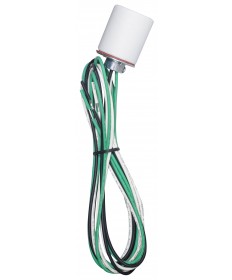 Satco 80/2372 8 FT 18/2 SPT-2 SILVER CORD Wire Light Bulb