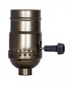 Satco 80/2394 REGULAR ANTIQUE BRASS ON-OFF 250 Watts 250 Volts Sockets