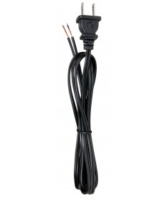 Satco 80/2398 6 FT 18/2 SPT-1 105 DEG BLACK Wire Light Bulb