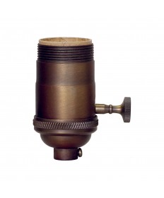 Satco 80/2421 DARK ANT CAST BRASS ON/OFF SKT 250 Watts 250 Volts