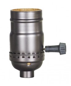 Satco 80/2437 REG ANT. ON/OFF PUSH THRU SKT 660 Watts 250 Volts