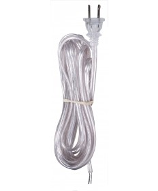 Satco 80/2450 16FT 18/2 SPT-2 105 SILVER Wire Light Bulb