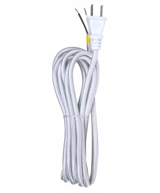 Satco 80/2465 12 FT 18/2 SVT SILVER RAYON Wire Light Bulb