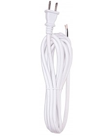 Satco 80/2467 12 FT 18/2 SVT WHITE RAYON Wire Light Bulb