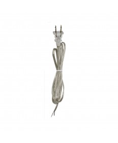 Satco 80/2474 6 FT 18/2 SPT-1 105 DEG SILVER Wire Light Bulb