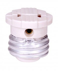 Satco 80/2513 WHITE FEMALE SCREW PLUG 660 Watts 125 Volts Sockets &