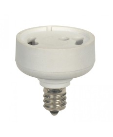Satco 80/2541 E12 CANDELABRA TO GU24 ADAPTER 75 Watts 125 Volts