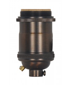 Satco 80/2568 DARK AB CAST BRASS KEYLESS SKT 660 Watts 250 Volts