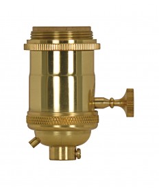 Satco 80/2569 PB CAST BRASS ON-OFF TK SKT 660 Watts 250 Volts Sockets