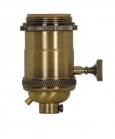 Satco 80/2571 AB CAST BRASS ON-OFF TK SKT 660 Watts 250 Volts Sockets