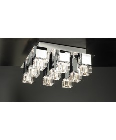 PLC Lighting 81238 PC 9 Light Ceiling Light Charme Collection