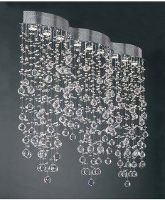 PLC Lighting 81627 PC 9 Light Ceiling Light Drizzle Collection