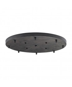 ELK Lighting 8R-DR Illuminare Accessories 8 Light Round Pan in Dark Rust