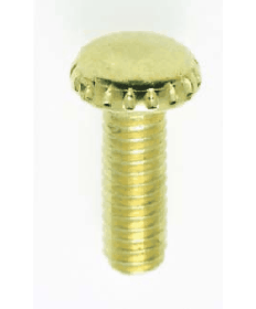 Satco 90/022 Satco 90-022 1/2" Brass Plated Steel Knurled Head Thumb Screw