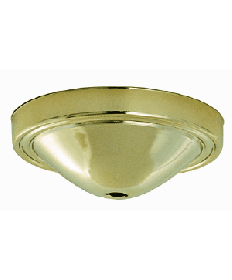 Satco 90/051 Satco 90-051 Brass Finish Plain Deep Fixture Canopy