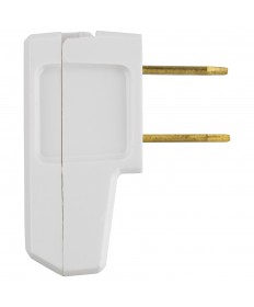 Satco 90/1083 WHITE SUPER PLUG FOR 18/2 SPT- 125 Volts Switches &