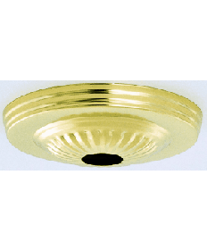 Satco 90/1098 Satco 90-1098 Brass Finish Ribbed Canopy