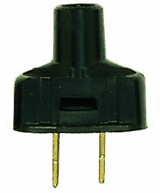 Satco 90/1116 Satco 90-1116 Black Attachment Plug w/Terminal Screws