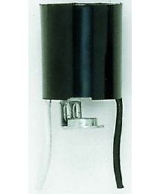 Satco 80/2095 Satco Medium Base Keyless Phenolic Lampholder 24" inch Leads 1/8 IP Hickey