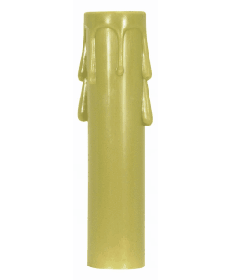 Satco 90/1264 Satco 90-1264 4 inch Antique Plastic w/Plastic Drip Candelabra Candle Cover
