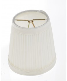 Satco 90/1271 BONE PLEATED CLIP-ON SHADE Glassware & Shades Light Bulb