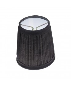 Satco 90/1272 Black Pleated Clip on Lamp Shade for Small Lamps