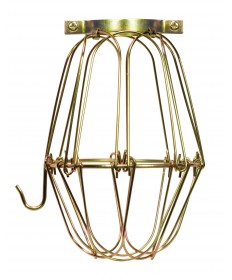 Satco 90/1310 BRASS LIGHT BULB CAGE Wire Light Bulb