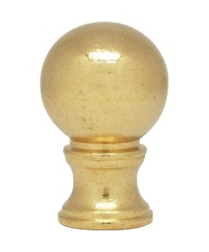 Satco 90/132 3/4" BRASS BALL FINIAL Hardware & Lamp Parts Light Bulb
