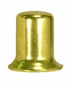 Satco 90/136 Satco 90-136 1 inch Brass Plated Steel Finial 