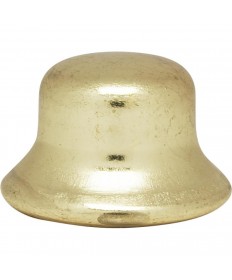 Satco 90/139 Satco 90-139 1/2" Brass Plated Steel Finial 