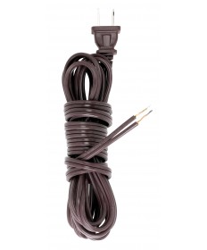 Satco 90/1414 12 FT. BROWN CORD SET SPT-2 Wire Light Bulb