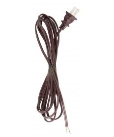 Satco 90/1524 8' BROWN CORD SET SPT-1 Wire Light Bulb