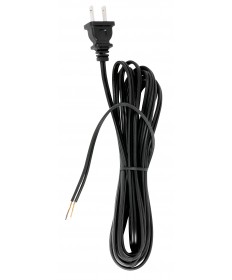 Satco 90/1530 15' BLACK CORD SET SPT-1 Wire Light Bulb
