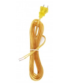 Satco 90/1531 15' CLEAR GOLD CORD SET SPT-1 Wire Light Bulb