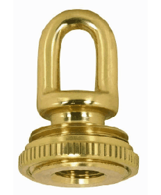 Satco 90/1572 Satco 90-1572 Polished and Lacquered 1/4IP Cast Brass Screw Collar w/Ring