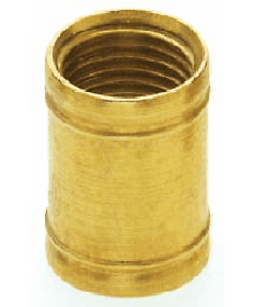 Satco 90/162 Satco 90-162 1/2" Long 1/8IP Burnished And Lacquered Brass Coupling