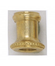 Satco 90/1634 ROUND BEADED LOCKNUT BRASS 1/8 Hardware & Lamp Parts