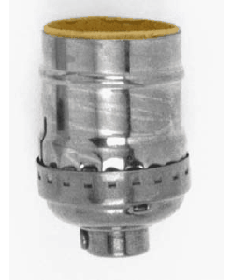 Satco 90/1671 Satco 90-1671 660W-250V Short Keyless Nickel 1/8IP Cap w/Set Screw Medium Base Socket