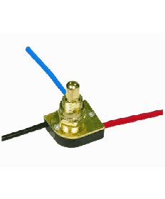 Satco 90/1678 Satco 90-1678 Brass 3/8" Bushing 3-Way Metal Push Switch