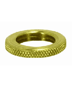 Satco 90/1699 Satco 90-1699 1/8IP Unfinished Brass Round Knurled Locknut