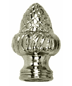 Satco 90/1713 Satco 90-1713 1-1/2" Polished Chrome Acorn Finial 