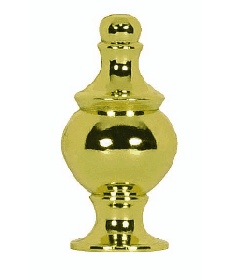 Satco 90/1714 Satco 90-1714 1-1/2" Polished Brass Modern Finial