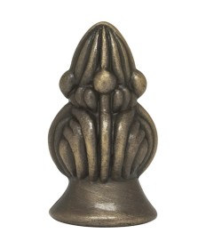 Satco 90/1724 Satco 90-1724 1-3/8" Antique Brass Bud Finial