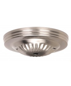 Satco 90/1879 BRUSH NKL CANOPY ONLY 1/8 CH 2 Canopies & Glass Holders