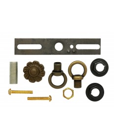 Satco 90/191 BR BATH SWAG KIT 3 HOLES 7/16" Canopies & Glass Holders